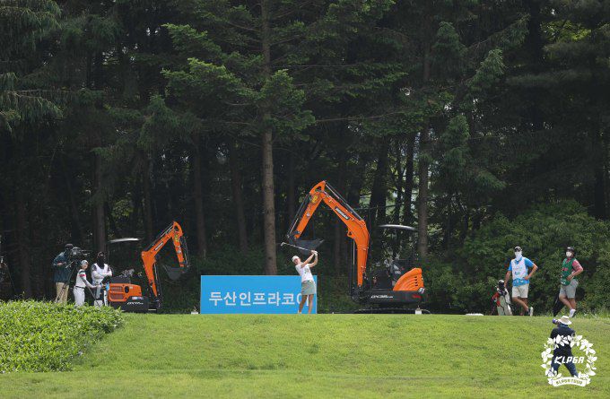 2021 두산매치플레이 챔피언십 결승전 3번홀 전경. [사진= KLPGA]