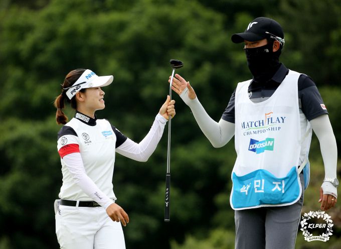 매치플레이 대회서 시즌 3승을 안은 박민지. [사진= KLPGA]
