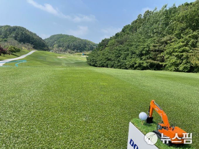 [춘천=뉴스핌] 김용석 기자 = 두산 매치플레이 대회 1번홀 전경. 2021.05.22 fineview@newspim.com