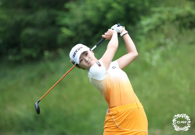 김새로미는 홀인원의 행운과 함께 가장 좋은 성적을 냈다. [사진= KLPGA]