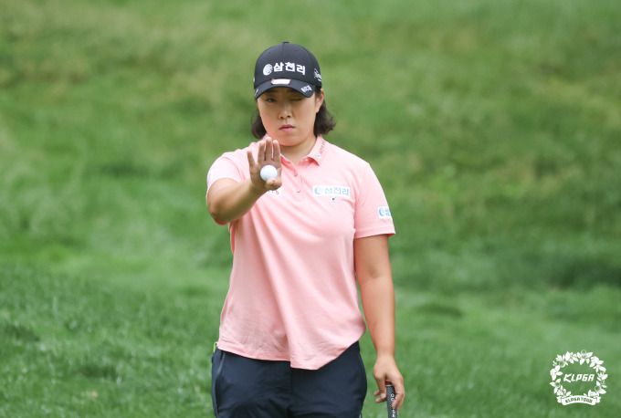 김해림은 와이어투와이어 우승을 눈앞에 뒀다. [사진= KLPGA]