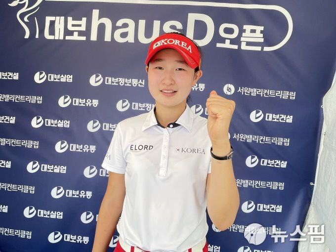 [파주=뉴스핌] 김용석 기자 = 밝은 모습으로 인터뷰에 임한 최연소 국가대표 이정현.  2021.07.11 fineview@newspim.com