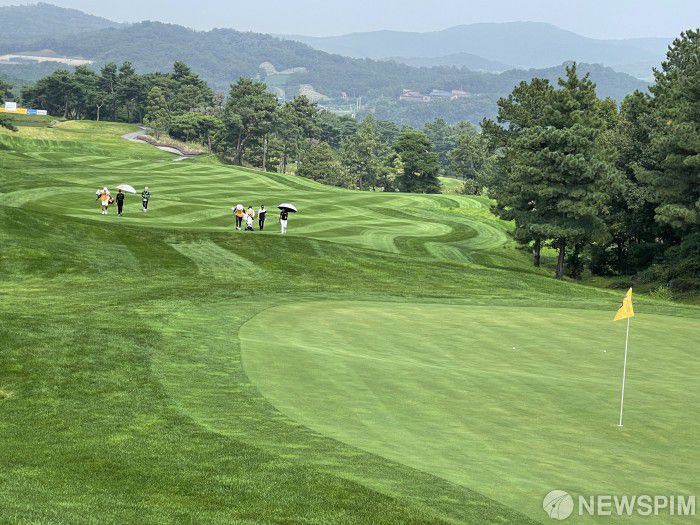 [이천= 로이터 뉴스핌] 김용석 기자 = 9일 시즌 4번째 메이저 대회가 열리는 경기도 이천 블랙스톤 이천 골프클럽(파72/6689야드) 'KB금융 스타챔피언십' 챔피언십 대회장 모습, 2021.09.09 fineview@newspim.com