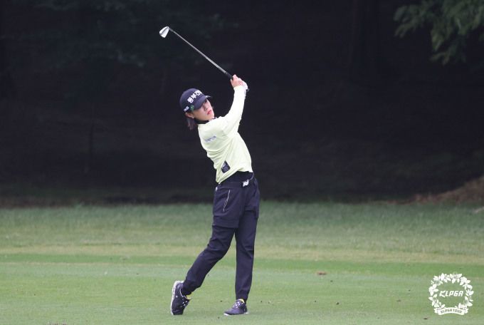 첫날 선두를 차지해, 생애 첫승의 기회를 잡은 박주영. [사진= KLPGA]