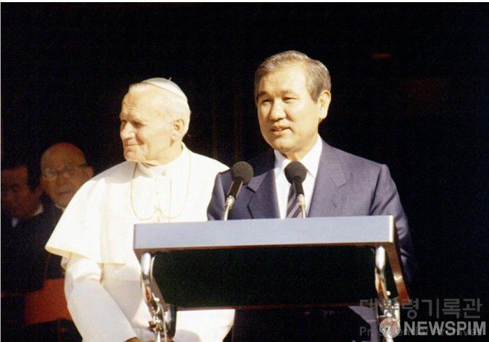 노태우 대통령 연설(1989)/사진=국가기록원