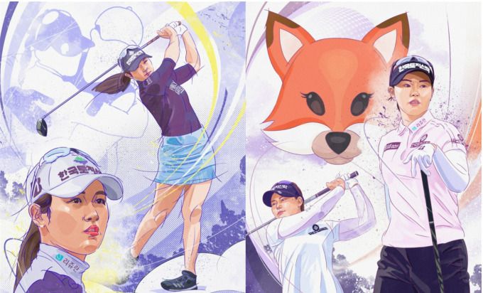 회화적 기법을 통해 표현된 박현경(왼쪽)과 임희정 NFT. [사진= 갤럭시아SM]