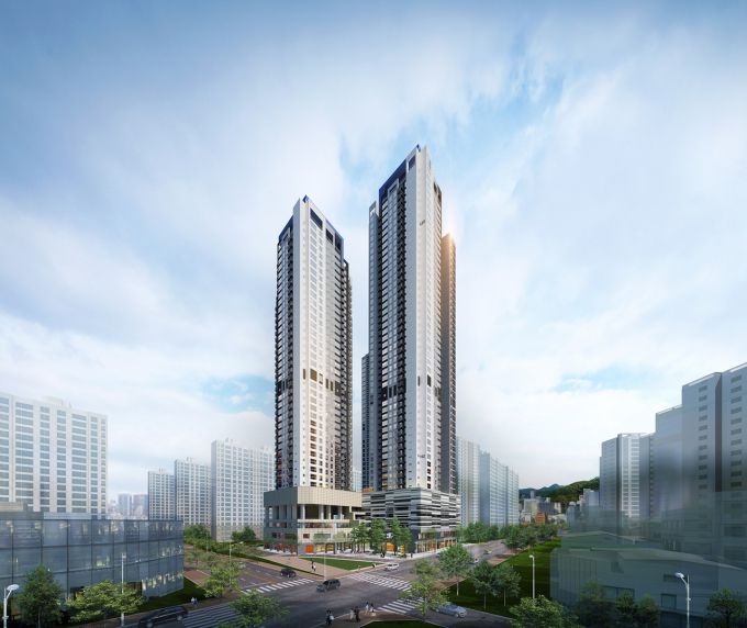 [서울=뉴스핌] 해링턴플레이스 감삼3차 조감도. [이미지=효성중공업]