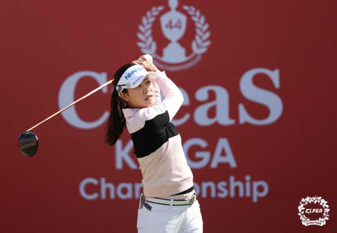 올 시즌 가장 좋은 성적인 공동5위로 마감한 박민지. [사진= KLPGA]