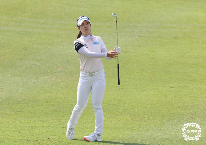 첫날 좋은 흐름을 보인 박민지. [사진= KLPGA]