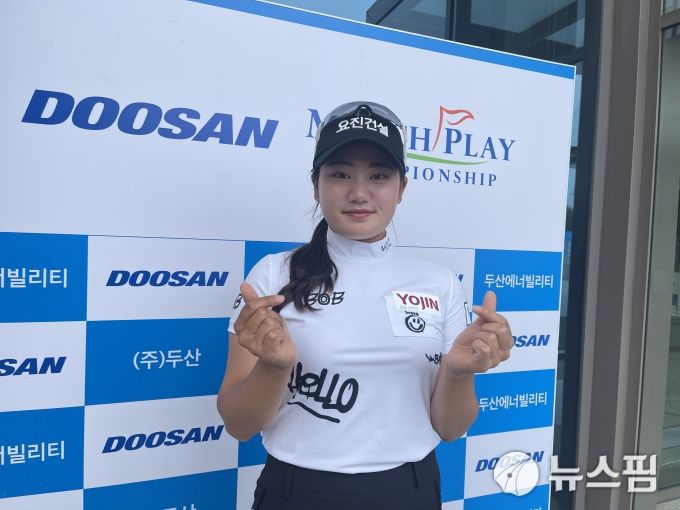 [춘천=뉴스핌] 김용석 기자 = 매치플레이에서 첫승을 한 노승희.2022.05.18 fineview@newspim.com