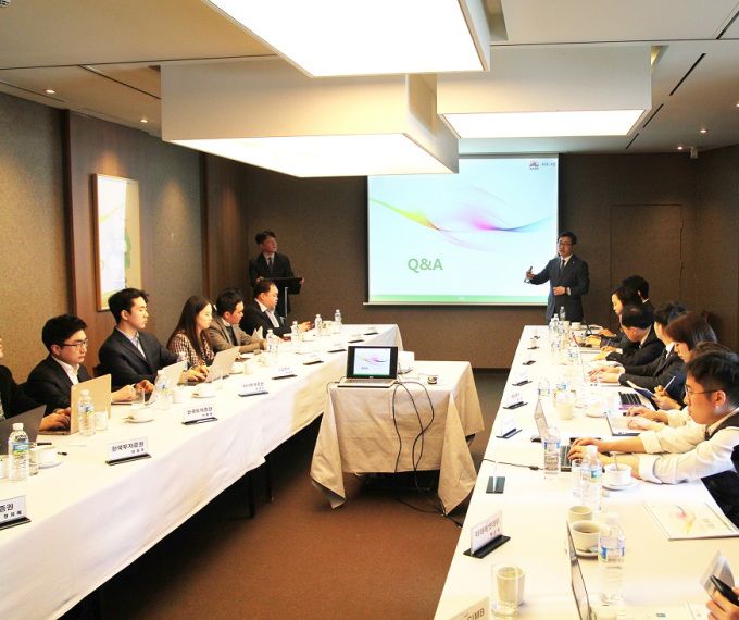 사조대림 기업설명회.[사진=사조그룹]