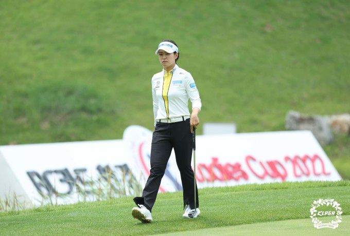 첫날 공동선두를 차지한 박민지. [사진= KLPGA]
