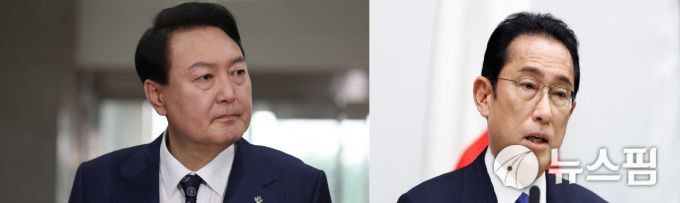 윤석열 대통령과 기시다 후미오(岸田文雄) 일본 총리 2022.06.28 [사진=뉴스핌DB]