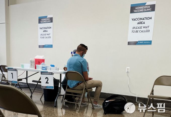 미국 워싱턴DC에 있는 원숭이두창 백신 접종 시설. 2022.06.28 [사진=로이터 뉴스핌]