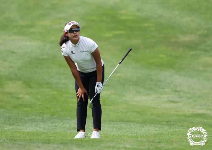 까다로운 코스에서 열린 시즌 4번째 메이저 대회에서 좋은 성적을 낸 김민주. [사진= KLPGA]