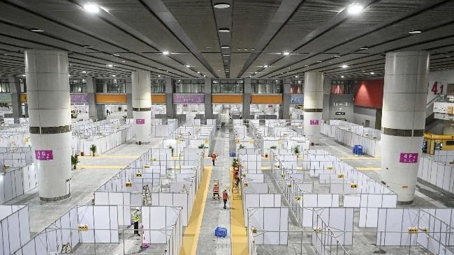 [사진=바이두(百度)] 광저우(廣州) 국제컨벤션전시센터 '팡창(方艙)병원(임시 간이병원)