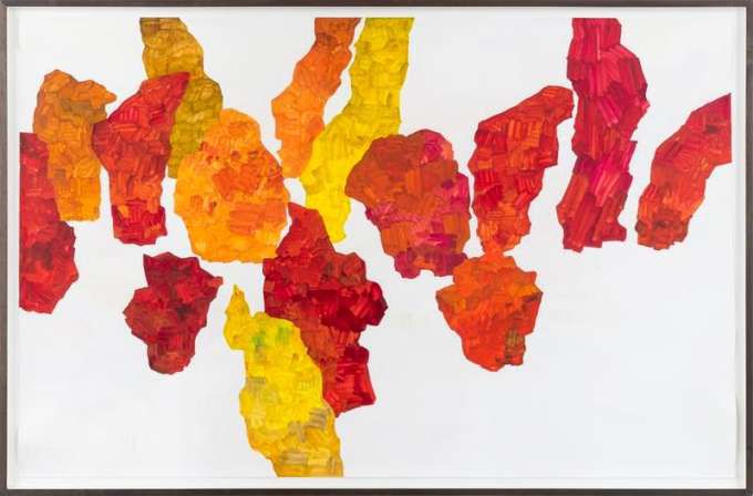 [서울 뉴스핌]이영란 기자= 구정아 '3 Works, Body of oral Meaning'. 2013. 종이에 수채물감. [사진= PKM갤러리] 2022.12.25 art29@newspim.com