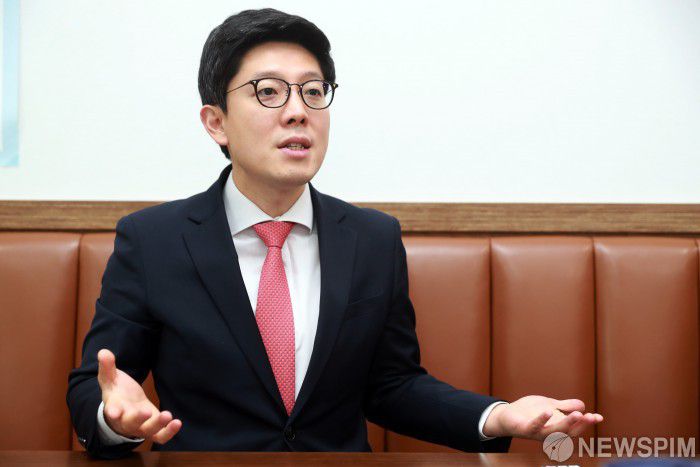 [서울=뉴스핌] 이형석 기자 = 김병민 국민의힘 최고위원 후보. 2023.02.06 leehs@newspim.com