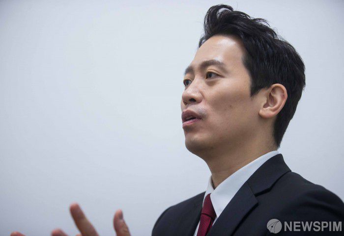 [서울=뉴스핌] 윤창빈 기자 = 이기인 국민의힘 청년 최고위원 후보. 2023.02.07 pangbin@newspim.com