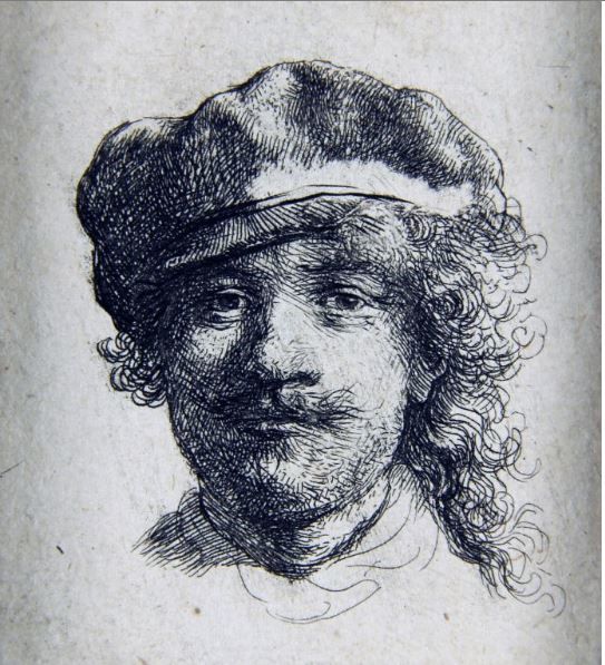 [서울 뉴스핌]이영란 기자=렘브란트 판 레인 '부드러운 모자를 쓴 자화상' 1634. 에칭. [이미지제공= 대구미술관] 2023.10.30 art29@newspim.com