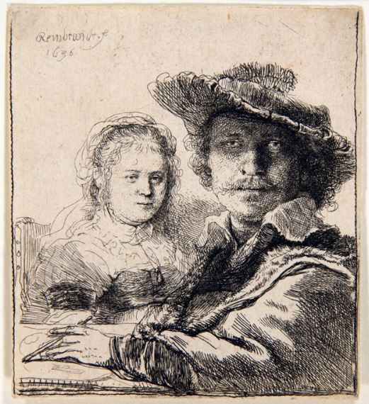 [서울 뉴스핌]이영란 기자=렘브란트 '사스키아와 함께 한 자화상'. 가장 유명한 자화상 중의 하나다. 화가인 자신을 당당한 모습으로 표현했다. 2023.10.30 art29@newspim.com