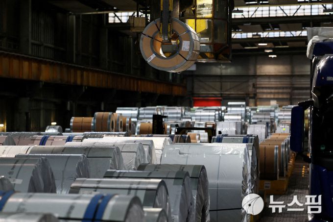 독일 티센크루프 철강 제품. [사진=로이터 뉴스핌]