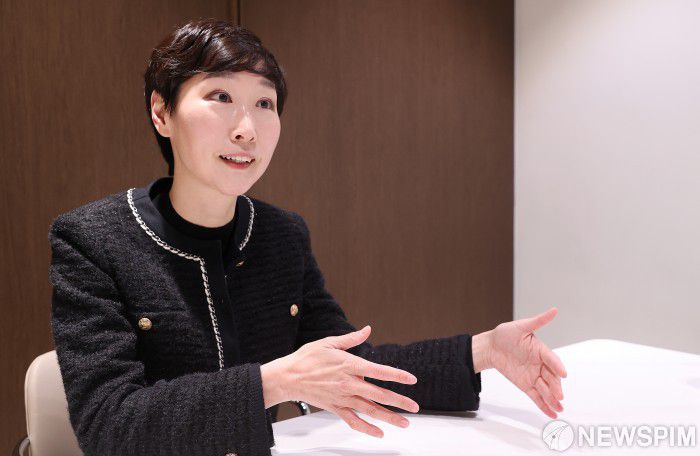 [서울=뉴스핌] 정일구 기자 = 더불어민주당 영입인재 11호 이지은 전 총경. 2024.02.07 mironj19@newspim.com