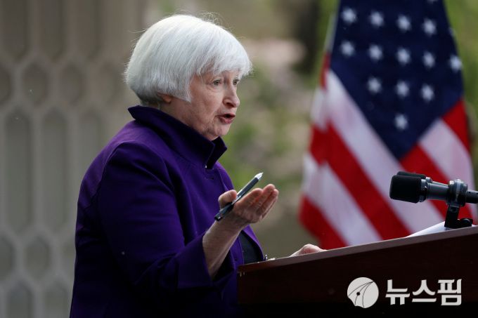 재닛 옐런 미 재무장관이 8일(현지시간) 중국 베이징을 방문 중이다. [사진=로이터 뉴스핌] 2024.04.09 mj72284@newspim.com