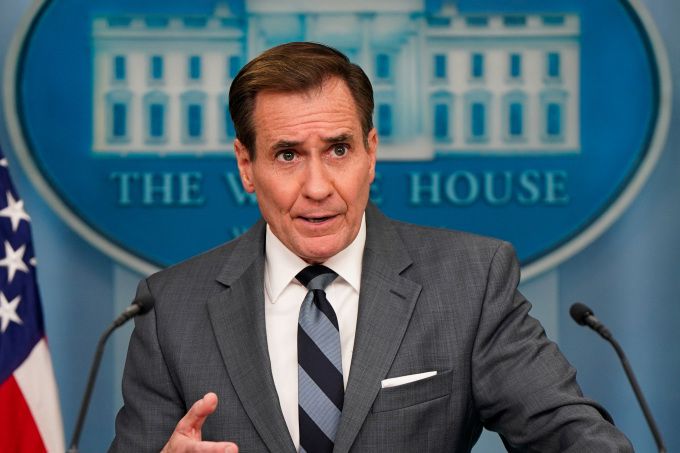 존 커비 미국 백악관 국가안전보장회의(NSC) 전략소통조정관이 25일(현지시간) 브리핑을 하고 있다. [사진=로이터 뉴스핌]