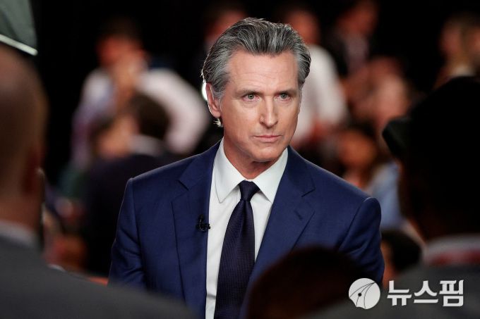 개빈 뉴섬 미국 캘리포니아 주지사.[사진=로이터 뉴스핌] 2024.07.02 mj72284@newspim.com