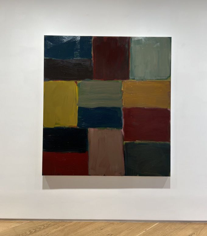 [서울=뉴스핌] 오스트리아를 대표하는 화랑 타데우스 로팍이 프리즈 서울에 맞춰 개막한 영국 작가 션 스컬리의 회화. [사진=이영란 기자] 2024.09.05 art29@newspim.com