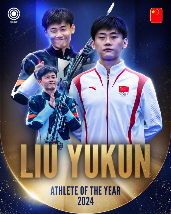 [서울=뉴스핌] 장환수 스포츠전문기자= 국제사격연맹(ISSF) 올해의 남자선수 류위쿤. [사진=ISSF] 2024.10.15 zangpabo@newspim.com