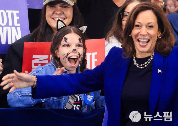 미국 민주당 대선 후보 카멀라 해리스 부통령.[사진=로이터 뉴스핌] 2024.11.02 mj72284@newspim.com