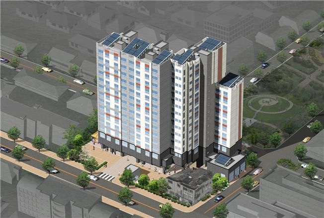 성내동 517-4 일대 모아주택 조감도 [자료=서울시]