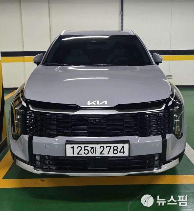 [서울=뉴스핌] 조수빈 기자 기아 스포티지 LPG 모델 전면. [사진=조수빈 기자] 2025.03.07 beans@newspim.com