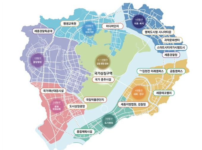2025년 행복도시 주요 사업 개념도 [자료=행복청]