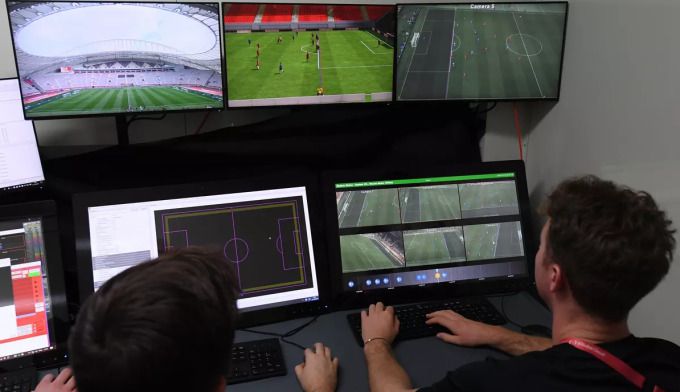 [서울=뉴스핌] FIFA가 2019 카타르 클럽월드컵에서 SAOT 기술을 시범 운영 하는 모습. [사진=FIFA] 2025.05.02 thswlgh50@newspim.com