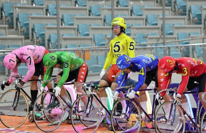 정종진(5번)이 최단기 500승 달성을 위해 출발대 위에 서 있다. [사진=국민체육진흥공단]
