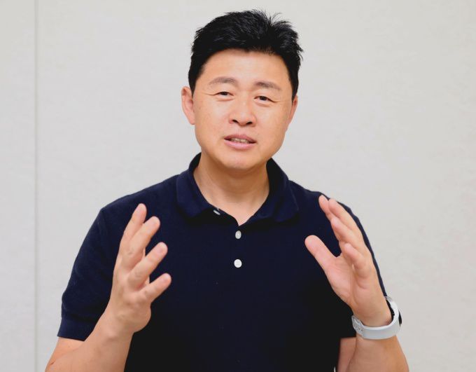 송형석 와이즈에이아이 대표가 뉴스핌과 인터뷰를 진행하고 있다.