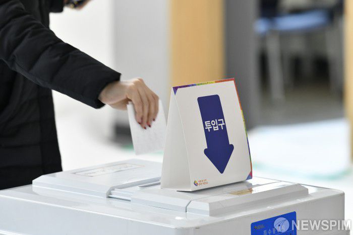 상무1동 제2투표소에 마련된 투표함. [사진=뉴스핌 DB]