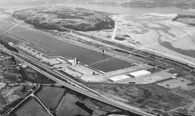 86년 조정경기장 완공 당시 항공 촬영 사진. [사진=경기도]