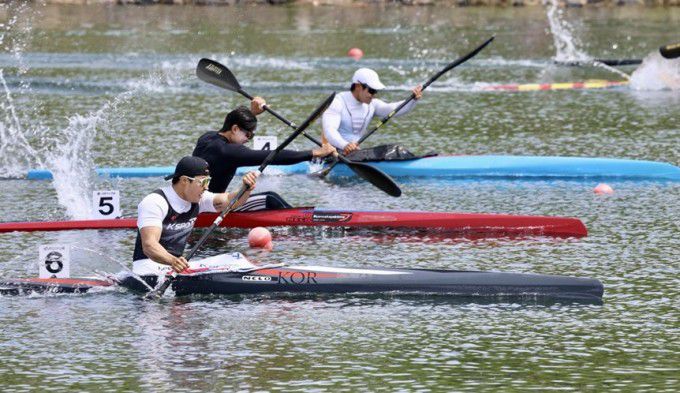 올해 4월, 미사경정공원에서 열린 서울올림픽기념국민체육진흥공단배 전국 카누 경기대회. [사진=국민체육진흥공단]