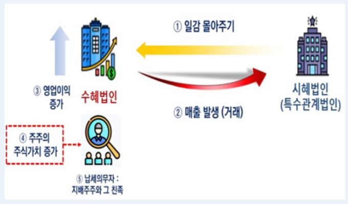 '일감떼어주기' 탈루 사례 [자료=국세청] 2025.06.09 dream@newspim.com
