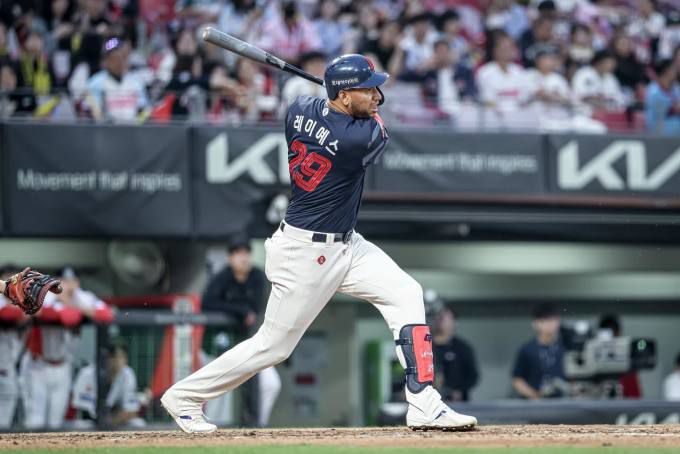 빅터 레이예스. [사진=롯데]