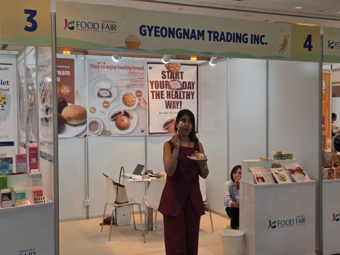 지난 17일(현지시간) 아랍에미리트(UAE) 두바이 주메이라 비치 호텔에서 '2025 두바이 K-푸드 페어'가 개최되고 있다. [사진=공동취재단]