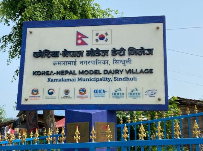 네팔 신둘리 지구에 조성된 한국-네팔 시범 낙농마을. [사진=헤퍼코리아] 2025.06.24 plum@newspim.com