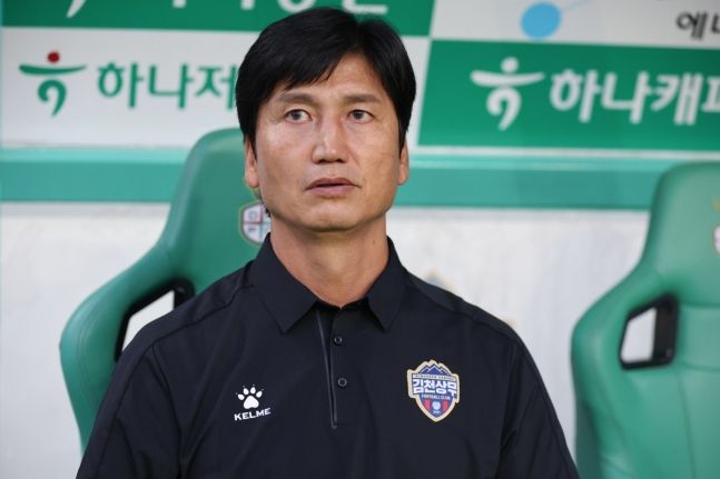 [서울=뉴스핌] 손지호 기자 = 프로축구 K리그1 김천 상무 정정용 감독. 2025.07.01 thswlgh50@newspim.com