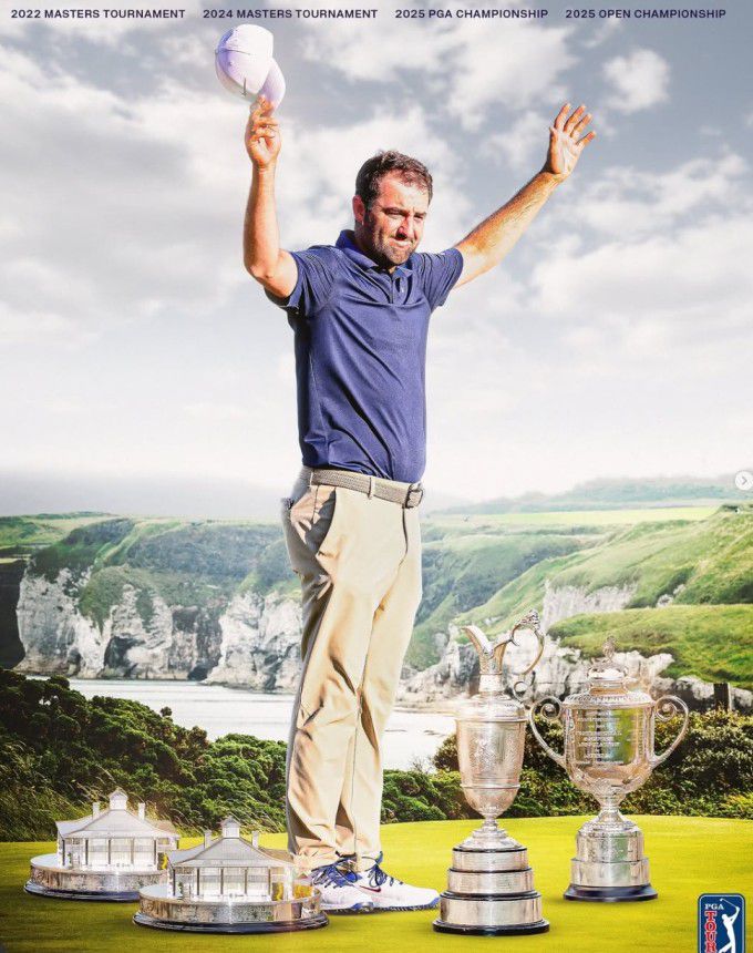 메이저 4승을 거둔 스코티 셰플러. [사진=PGA]