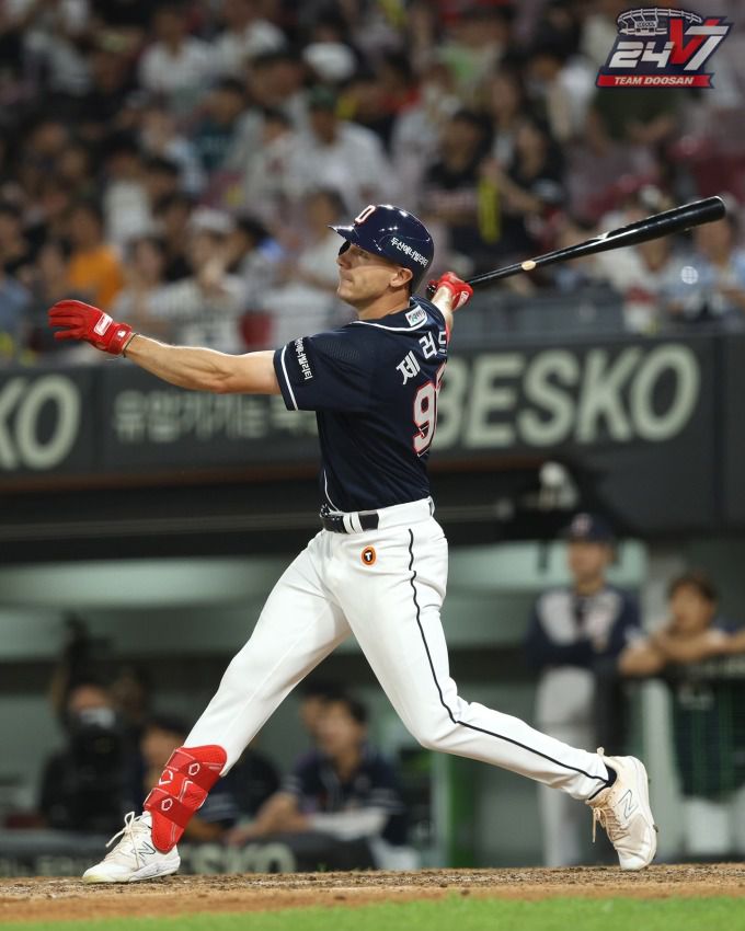 2024년 두산 시절 제러드 영. [사진=두산]