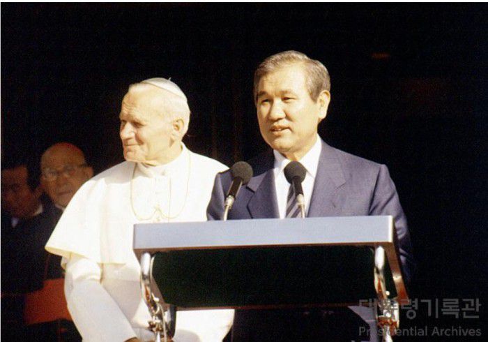 노태우 대통령 연설(1989)/사진=국가기록원